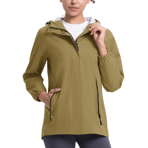 <b>Women</b> <b>Lightweight</b> Hooded Woven Windbreaker <b>Jacket</b> Breathable Windproof Waterproof Comfort Fit Outdoor Wear - Product Image 1
