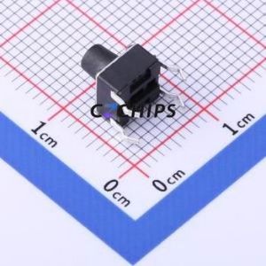 TSD001A07026A Tactile Switch Through hole Component (THT)-4P,6x6mm Switch Round Button 2.6N Through Hole 6mm - Product Image 2
