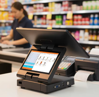 Machine TPV Tout-en-un Tactile Capacitif Légère 12.5'' 1080P Modèle 880 avec Support Second Écran Google Play et SDK Android 11/14
