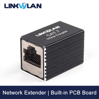 Linkwylan Cat7 RJ45 acoplador blindado extensor de Cable Ethernet con adaptador de red hembra a enchufe hembra