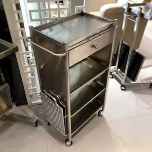 Carrito de Belleza Multifuncional para Salón de Belleza, Carrito de Peluquería de Acero Inoxidable Reforzado, Carrito de Servicio para Peluquería - Product Image 2
