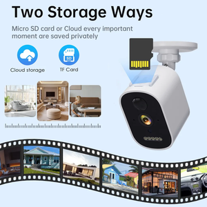 Kamera pengawas tenaga surya 4MP 4G, kamera pengawas penglihatan malam warna penuh deteksi gerakan cerdas tahan air kartu Sim luar ruangan - Product Image 4