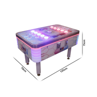 Nouvelle Arrivée Promotion Anglais pour Jeu D'arcade 2 Joueurs Marteau Frapper Vilain LED Machine De Jeu À Monnaie