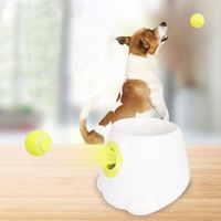Lanceur de balles de tennis électrique interactif pour chiens, machine automatique de lancer de balles pour petits animaux, jouet d'entraînement intellectuel moderne en plastique
