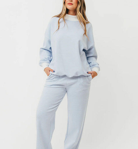 Felpa Oversize in Cotone con Collo Alto e Strisce a Contrasto, Personalizzabile con Logo OEM - Product Image 3