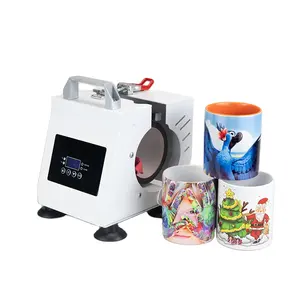 Sixfar Fabriek Prijs Nieuwe Ontwerp Draagbare 11Oz Pers Mok Transfer Printer Cup Warmte Pers Machine Horizontale Bakken Cup Machine