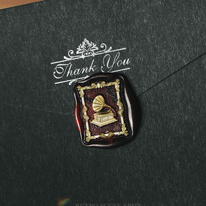 Suidis Série Antique Tampons à Cire Cachetée en Laiton Massif Finement Sculpté Style Rétro Européen Tête de Tampon Décorative - Product Image 3