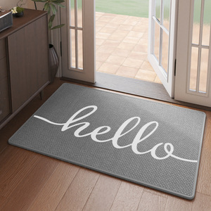 Alfombra Antideslizante para Uso Doméstico, Rectangular, con Patrón Geométrico, de Fibra de Poliéster, Resistente a las Manchas, para Entrada - Product Image 4