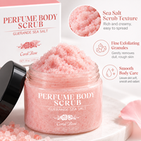 Gommage Corporel Éclaircissant au Parfum de Rose Nettoyage en Profondeur Renouvellement Cutané Exfoliant Adoucit les Peaux Rugueuses Lisse la Peau Vente en Gros OEM ODM