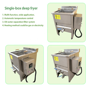 2025 nouveau produit-CE certifié 304 en acier inoxydable friteuses profondes commerciales usine de traitement industriel de l'huile, de l'eau et des légumes - Product Image 2