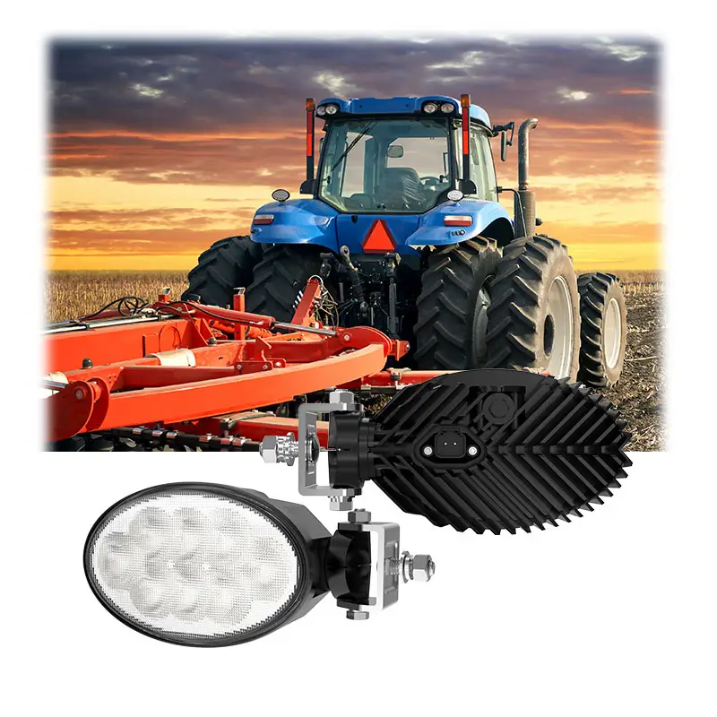 Ece 80 Wát công suất cao 8 đèn LED phụ trợ Đèn pha nông nghiệp rộng lũ máy kéo hình bầu dục 12/24V LED làm việc ánh sáng