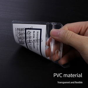 Porte-carte d'identité de haute qualité Deli PZ12, coque de protection transparente en <span class=keywords><strong>plastique</strong></span> pour <span class=keywords><strong>badge</strong></span> de travail - Product Image 5