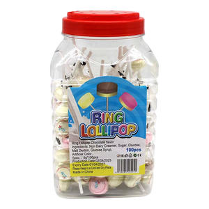 Nouveau bonbon dur doux <span class=keywords><strong>fraise</strong></span> chocolat crème <span class=keywords><strong>lait</strong></span> goût anneau <span class=keywords><strong>sucette</strong></span> - Product Image 4