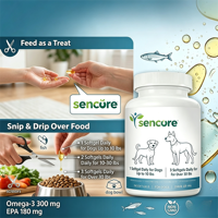Complément alimentaire éco-responsable sans céréales pour la santé canine : soutien urinaire, probiotiques, antioxydants, huile de poisson oméga 3 en gélules pour le soin des animaux de compagnie