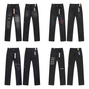 Nouveau pantalon en jean slim déchiré et brodé tendance printemps-été Ksubi pour <span class=keywords><strong>homme</strong></span>, version haute qualité - Product Image 1