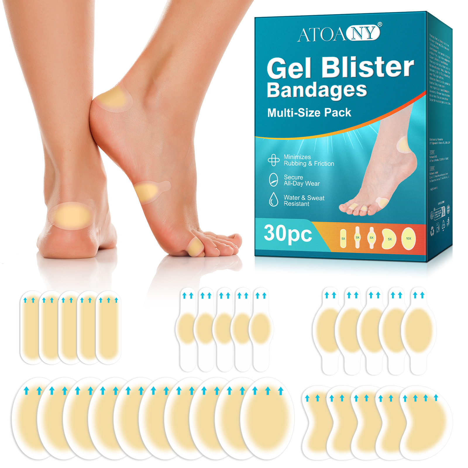 Bandages pour orteils Soins professionnels pour les doigts et