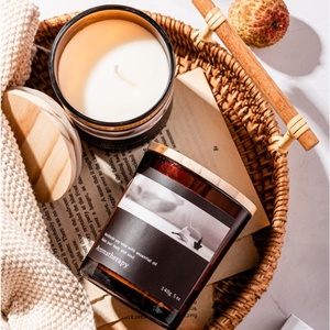 Proveedor de Velas Aromáticas Personalizadas de Lujo de Marca Privada, Hechas a Mano, No Tóxicas, Ecológicas, en Frascos de Vidrio, para Fiestas, Diwali - Product Image 4