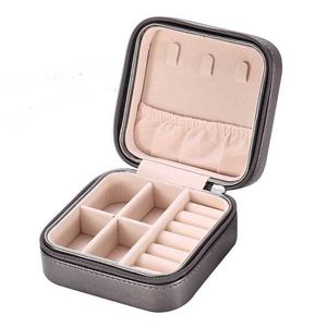 2024 Lowest Price Hot Sale Multi-function Small Pink PU Leather Jewelry Gift Box Rings <strong>Earrings</strong> Necklace Accessories Travel <strong>Case</strong> - Product Image 2