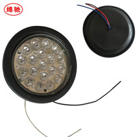 24V Round Truck Lights Truck LED Work Lights Intense Luminosité 4 Inch Tail Lights