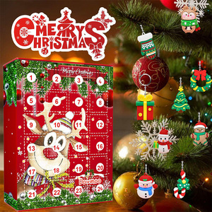 2025 New Design <b>Christmas</b> <b>Gift</b> Blind <b>Box</b> Decorations Supplies Calendar 24pcs Different Key Chains Surprised <b>Box</b> for Kids - Product Image 1