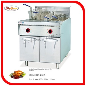 Jie Guan-Freidora eléctrica de un solo cilindro con tamiz doble para pollo frito <span class=keywords><strong>Kentucky</strong></span> en la cocina occidental - Product Image 4