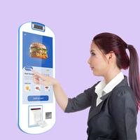 Panneau d'affichage numérique de commande de menu en libre-service Sinmar écran tactile de réception mural avec scanner et imprimante pour restaurant