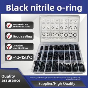 Kit de 1200 joints toriques NBR noirs - Kit de réparation universel en caoutchouc pour usage industriel - Product Image 2