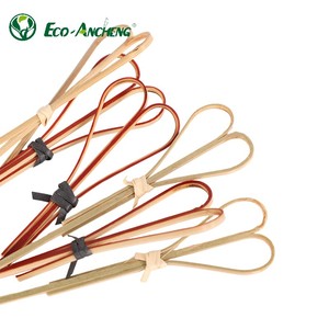 Brochettes en bambou 100% naturel pour fêtes, barbecues, usage décoratif, lisses, durables, pour viande, légumes, fruits - Product Image 2