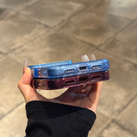 Coque de téléphone tendance en matériau semi-transparent scintillant avancé pour iPhone 18 Pro Max, compatible Apple 17 Pro, anti-chute 16/15