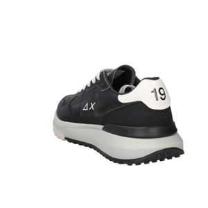 Baskets pour hommes Sun68 noires à talon de 3 cm style basketball - Product Image 6