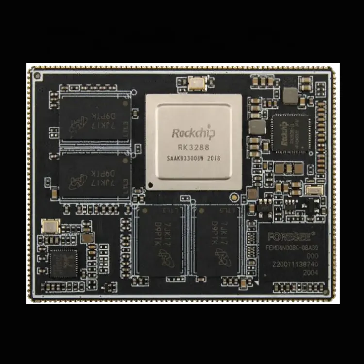 IDO-SOM3828 1GB DDR4 8GB EMMC Dual-screen Risoluzione di 4K 8-layer PCB Android 7.1 8.1 9.0 Scheda di sistema RK3288 SOM PCBA