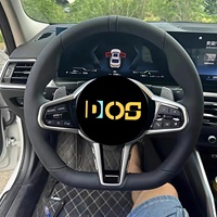Volant chauffant en fibre de carbone personnalisé pour BMW M2 M3 M4 M5 F10 F50 F30 F32 F80 F82 F90 E90 E92 E60 E63 G20 G30 DOS