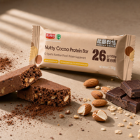 Usine de barres protéinées au chocolat personnalisées pour la gym, le fitness, l'alimentation saine, la gestion de la santé, la nutrition diététique, vente en gros en vrac, boîte
