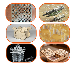 Machine de découpe et de gravure au laser CO2 Sanqiang pour bois, acrylique, MDF, verre, PVC, caoutchouc, machine de découpe au laser 1325 - Product Image 4