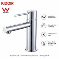 Robinet de lavabo KIDOIR certifié WELS, monocommande, corps en laiton, finitions chromé, noir mat, or brossé, 5 coloris, AU NZ