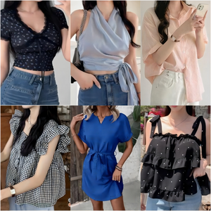 夏季女装法国新款修身连衣裙上衣中号合身连衣裙长裤批发混装女装 - Product Image 2