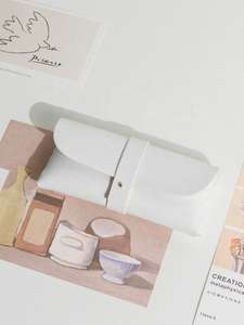 <span class=keywords><strong>Best</strong></span> Clean Großhandel Retro Literarische Einfache PU Leder Brille Tasche Hot <span class=keywords><strong>Sale</strong></span> Tragbare Anti-Druck-Sonnenbrille Tasche - Product Image 5