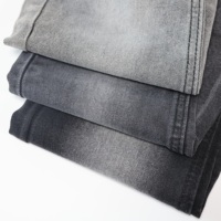 Tela vaquera de alta calidad de 10.3 oz, transpirable, resistente al encogimiento, de algodón, cómoda, elástica, de sarga, para bolsos y zapatos.