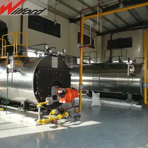 Fire Tube Combi Steam Boiler For Hotel WNS Boiler 10 Ton Industrial Natural Circulation Low Pressure 250-500 DN 35-260kg/h