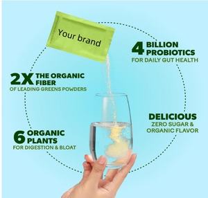 Serbuk Serat Prebiotik & Probiotik, Bebas Gula, Pendukung Kesehatan Usus, Kesehatan Pencernaan untuk Pria & Wanita, Suplemen Makanan - Product Image 2