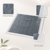 Tapis d'apprentissage jetables pour chiots en charbon de bambou, super absorbants et anti-fuites, vente en gros d'usine, personnalisables OEM