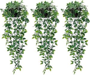 Plantas colgantes artificiales <span class=keywords><strong>GM</strong></span> Plantas <span class=keywords><strong>falsas</strong></span> con macetas para la decoración del jardín de la pared del dormitorio de la casa - Product Image 1