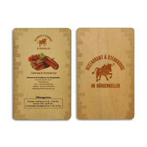 Cartes NFC miniatures personnalisées en bois/bambou de haute qualité, étanches, cartes de contact professionnelles, contrôle d'accès, cadeaux d'affaires, cartes de vœux - Product Image 3