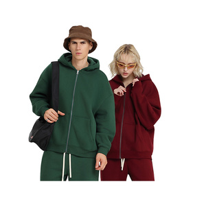 Felpa con Cappuccio da Uomo Oversize Vintage in 100% Cotone Foderata in Pile, Calda, Stile Street, Disponibile in Diversi Colori Trendy, Alta Qualità - Product Image 3