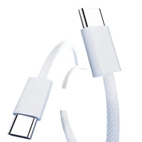 Câble de charge et de synchronisation de données 1M 2M en nylon tressé durable haute vitesse compatible iPhone 15 Pro Max pour téléphone portable, ordinateur portable et tablette