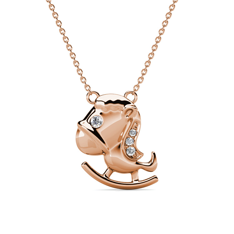 925 Silver with 18k Rose Gold Plated Necklace