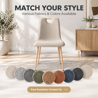 Chaise à dossier en forme de cuillère, certifiée E0, rembourrée, pour salle à manger, avec support pour commandes en gros pour les grossistes en meubles
