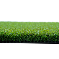 Matras Latihan Golf Rumput Sintetis Bentuk Keriting 0,71 Inci, Tahan UV, Tahan Lama untuk Sekitar Kolam Renang, Halaman Belakang, dan Olahraga