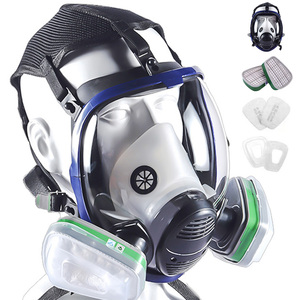 Masque à gaz complet certifié CE en stock CF01 avec <span class=keywords><strong>filtre</strong></span> K1 pour la peinture, les produits chimiques, les opérations <span class=keywords><strong>de</strong></span> sauvetage incendie, la pulvérisation <span class=keywords><strong>de</strong></span> pesticides - Product Image 3