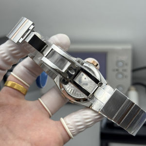 Classic 38mm Stainless Steel Automatic <b>Mechanical</b> <b>Watch</b> with Pointer Dial Water Resistant Luxury Mens <b>Watch</b> - Product Image 3